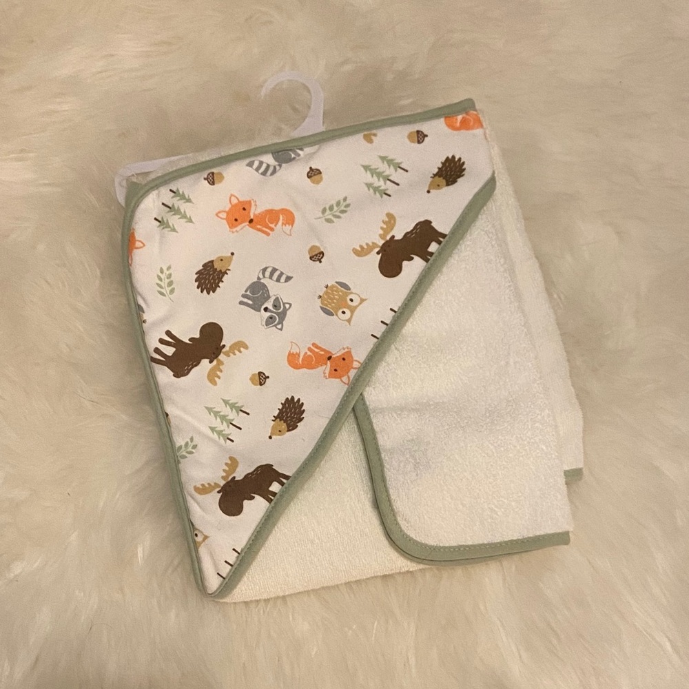 Woodland Baby Bath Towel